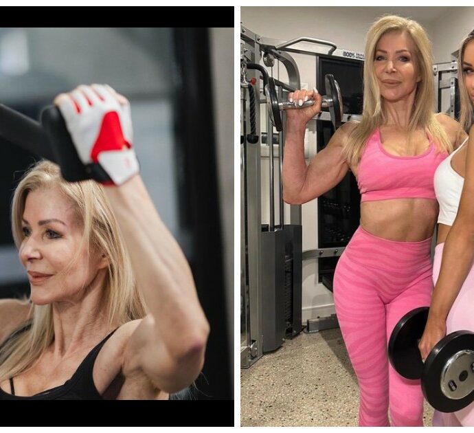 Nonna bodybuilder a 64 anni è la star della palestra: “I giovani impazziscono per il mio corpo”