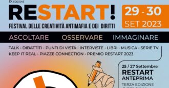 Copertina di Restart, a Roma torna il festival della creatività antimafia dell’associazione DaSud