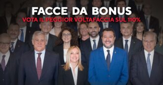 Copertina di Facce da Bonus – Promettevano di ampliare il Superbonus, ora gridano alla truffa. Vota il peggior voltafaccia SONDAGGIO CHIUSO