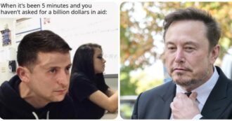 Copertina di Musk prende in giro Zelensky su X: “È da 5 minuti che non chiedi aiuti”. Valanga di critiche dagli utenti