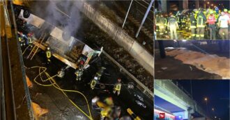 Copertina di Mestre, bus di turisti precipita da un cavalcavia e prende fuoco: 21 morti, anche due bambini. Il sindaco di Venezia: “Scena apocalittica”