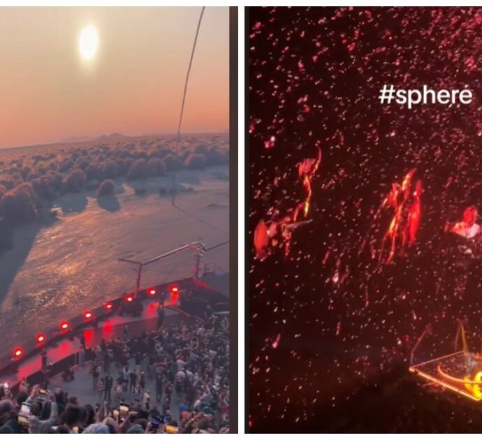 L’incredibile spettacolo degli U2 al The Sphere di Las Vegas: le immagini delle scenografie sono virali