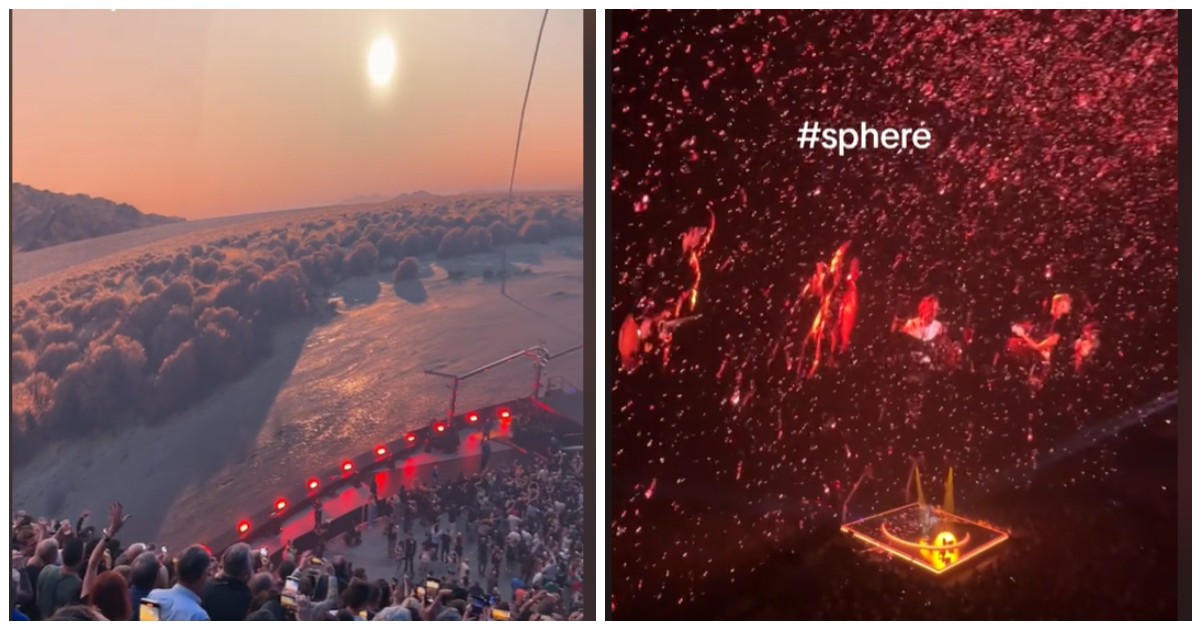 L’incredibile spettacolo degli U2 al The Sphere di Las Vegas: le immagini delle scenografie sono virali