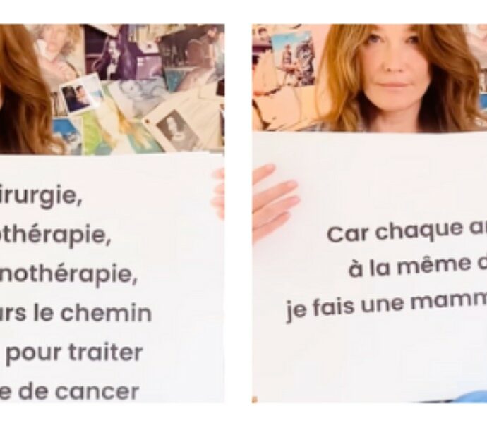 Carla Bruni: “Ho avuto un cancro al seno. Fare la mammografia ogni anno mi ha salvata”