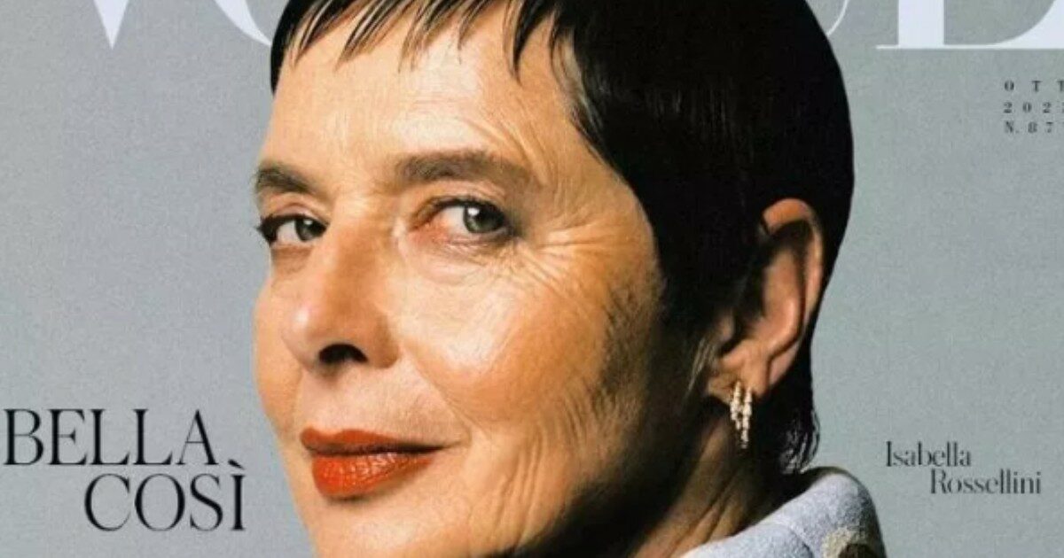 Isabella Rossellini e la lezione di stile: “Grazie per avermi lasciato le mie rughe in copertina”