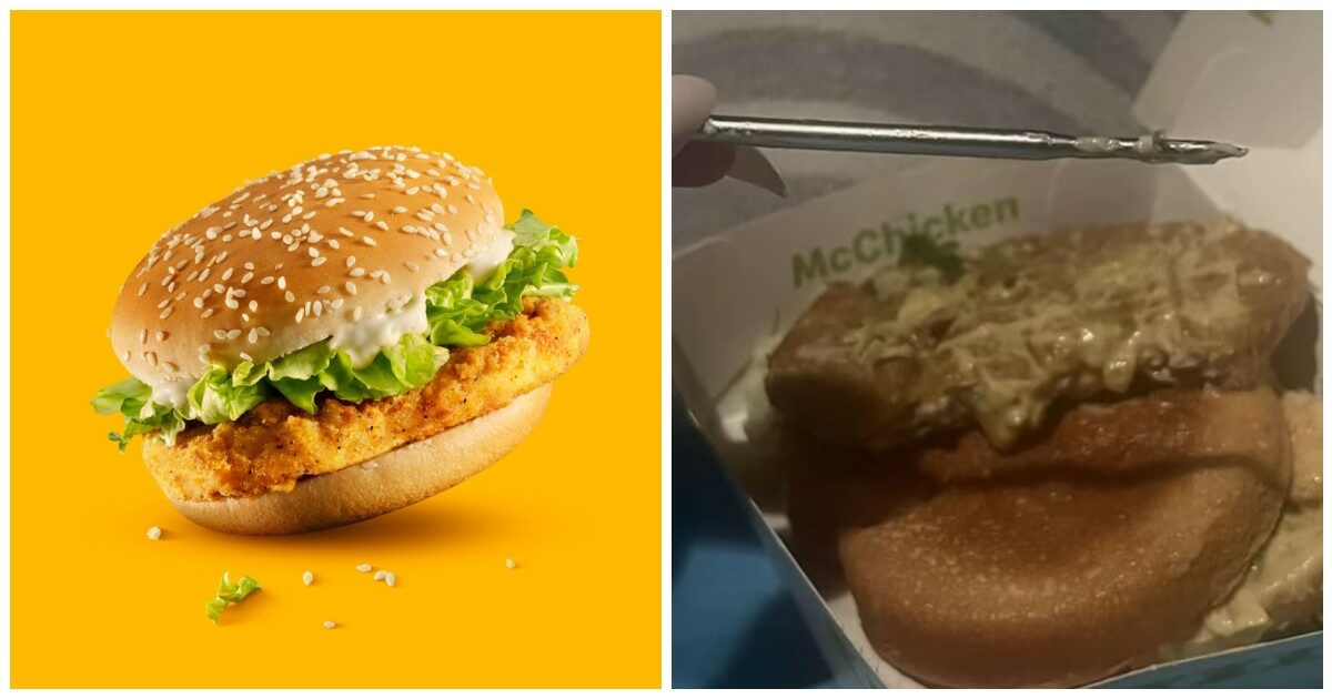 Trova un pezzo di termometro dentro un panino di McDonald’s: ecco come si è giustificato il ristorante