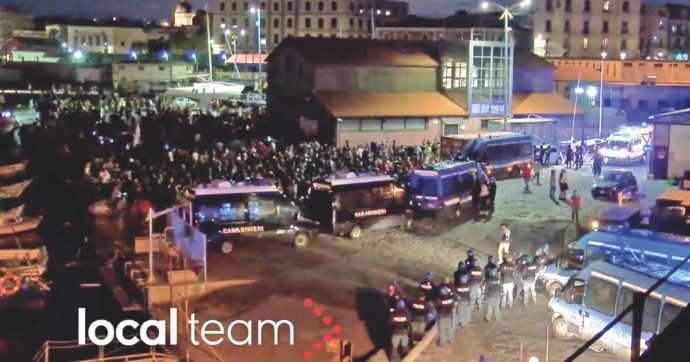 “Di lì  solo  riprese della polizia”  E Salvini fugge dalle domande