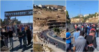 Copertina di Giordania, migliaia di manifestanti pro-Palestina al confine israeliano: polizia usa lacrimogeni per disperderli