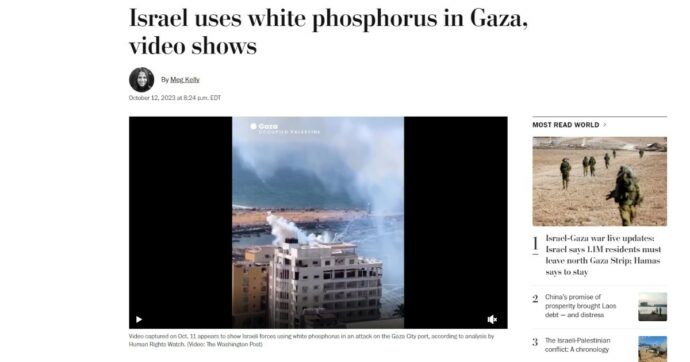 Wp: “Israele ha usato fosforo bianco su aree civili di Gaza. Ecco i video”. La replica di Tel Aviv: “Accuse false”