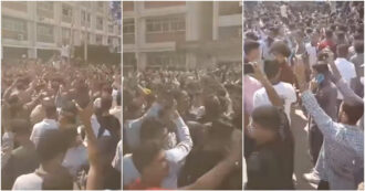 Copertina di Egitto, migliaia di persone in strada a Minya contro il bombardamento dell’ospedale a Gaza – Video