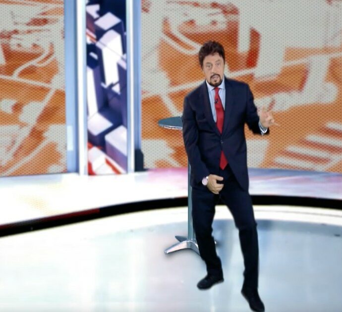 Le scuse di Crozza-Giambruno dopo i fuorionda di Striscia: “Governo, amore credimi, non è come sembra…”