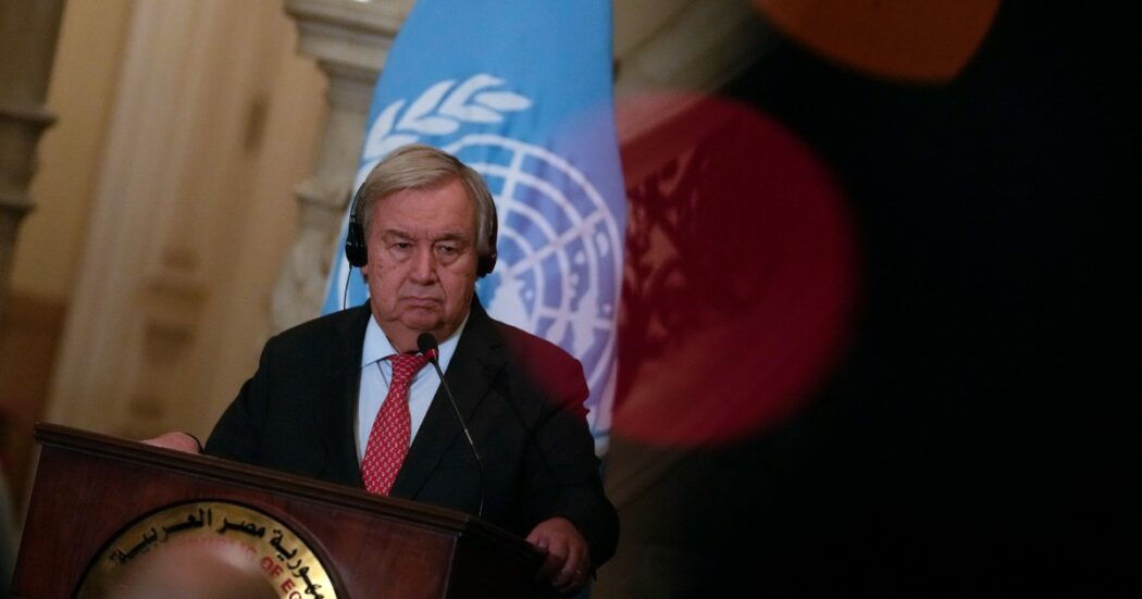 Guterres: ‘Falso che io abbia giustificato il terrorismo’. La Ue lo censura: cancellati dalla bozza del Consiglio i riferimenti all’appello Onu per il cessate il fuoco