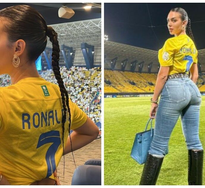 Georgina Rodriguez sexy alla partita di Ronaldo deve “retrocedere” in tribuna
