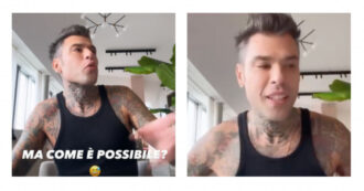 Copertina di Fedez incredulo: “Quel pirla di Fiorello ha fatto finto che fossi io al telefono con lui ma è uno che parla come me, non per imitarmi”. Poi: “Giornalisti, smentite?”