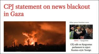 Copertina di “In tre settimane morti 29 giornalisti”. Ma Israele avverte: “Non possiamo garantirne la sicurezza a Gaza”