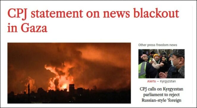 “In tre settimane morti 29 giornalisti”. Ma Israele avverte: “Non possiamo garantirne la sicurezza a Gaza”