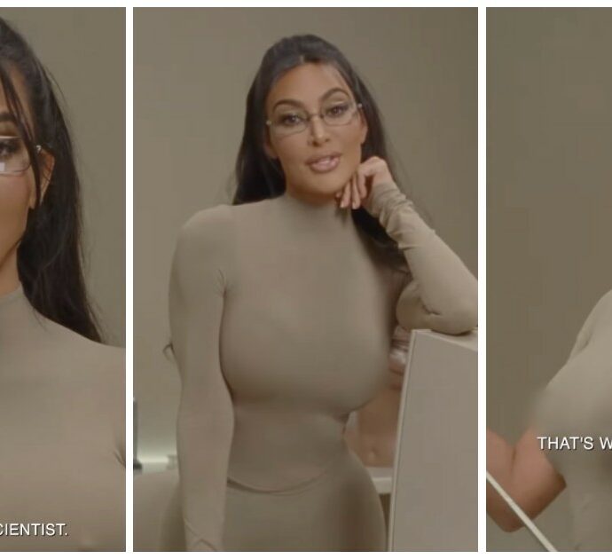 Kim Kardashian lancia il reggiseno con finti capezzoli “per salvare l’ambiente”: “Così sembrerà sempre tu abbia freddo”. La trovata fa discutere
