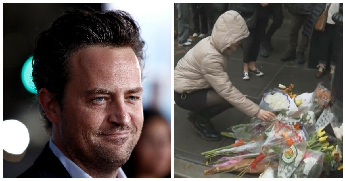 I fan salutano Matthew Perry: l’omaggio tra fiori e lacrime davanti al palazzo di “Friends”