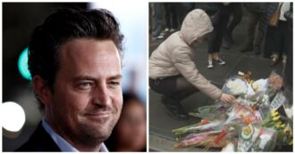 Copertina di I fan salutano Matthew Perry: l’omaggio tra fiori e lacrime davanti al palazzo di “Friends”