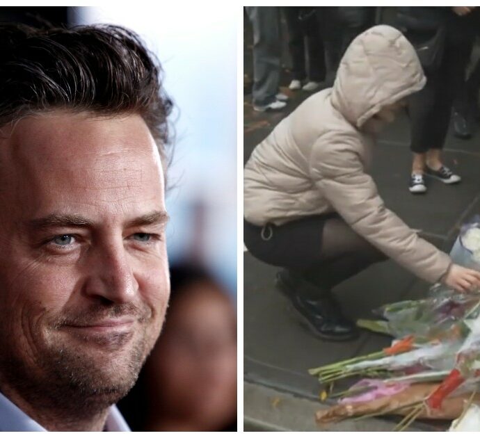 I fan salutano Matthew Perry: l’omaggio tra fiori e lacrime davanti al palazzo di “Friends”