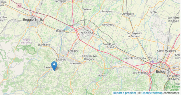Terremoto di magnitudo 3.4 in Emilia Romagna: epicentro tra le province di Reggio Emilia e Modena