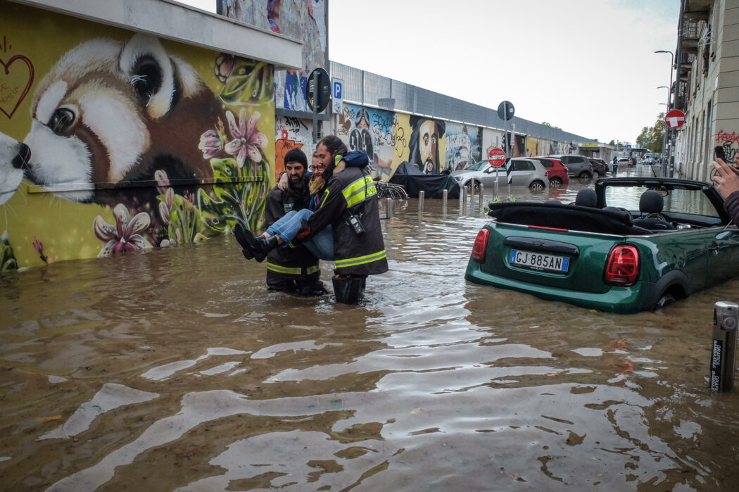 Esondazione del Seveso al quartiere Isola, Milano 31 Ottobre 2023
ANSA/MATTEO CORNER