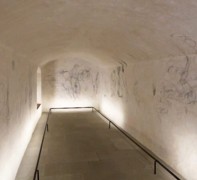 Apre la stanza segreta di Michelangelo sotto le Cappelle medicee di Firenze: all’interno i disegni attribuiti al genio toscano