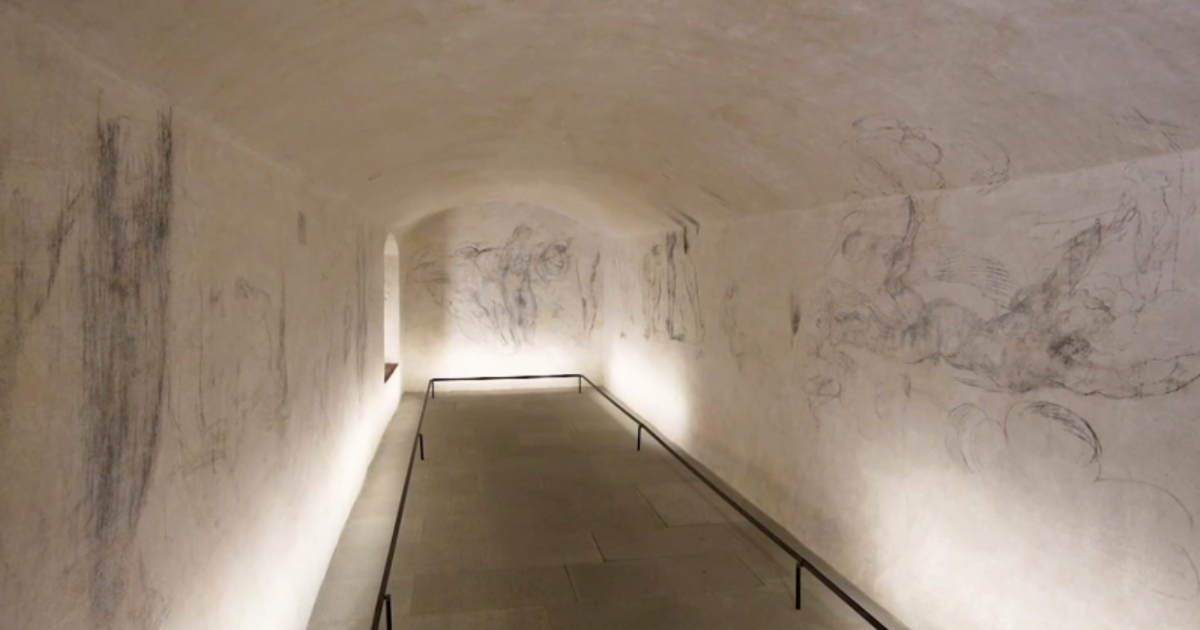 Apre la stanza segreta di Michelangelo sotto le Cappelle medicee di Firenze: all’interno i disegni attribuiti al genio toscano