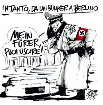 Copertina di La vignetta di Beppe Mora