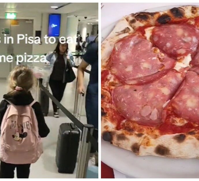 Famiglia inglese prende un volo fino a Pisa per mangiare una pizza: “Più economico che andare a Londra”