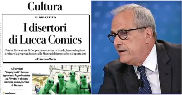 Merlo scrive su Repubblica che “Zerocalcare somiglia ad Hamas” per la rinuncia al Lucca Comics. E parte della redazione si dissocia