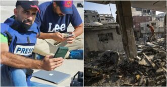 Copertina di Gaza, così i giornalisti lavorano (e muoiono) sotto le bombe: “Abbiamo gilet ed elmetti, ma niente ci salva”. L’appello: “Israele li protegga”