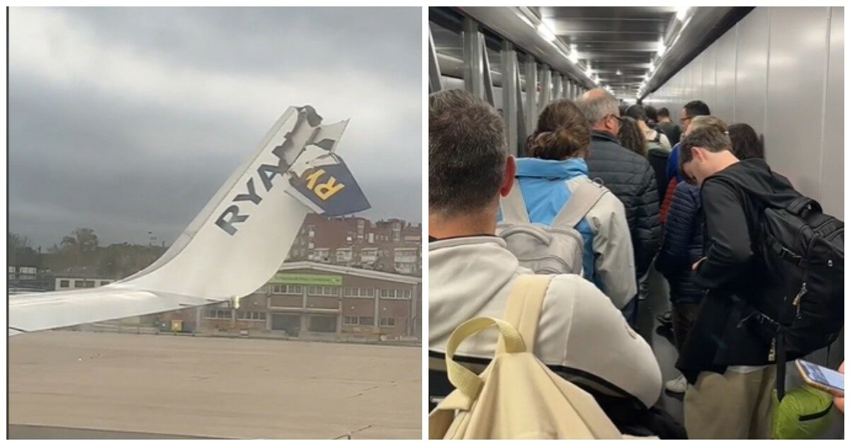 Due aerei si scontrano durante il decollo: il video a bordo di uno dei due velivoli