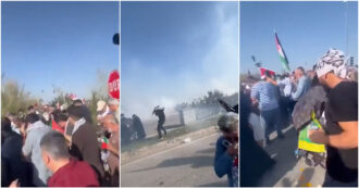Copertina di Manifestazione pro-Palestina all’esterno della base militare turca che ospita truppe Usa: la polizia spara gas lacrimogeni – Video