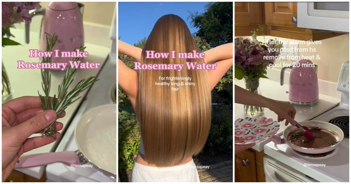 Rosemary Water, l’acqua al rosmarino è la nuova ossessione di TikTok: ecco che effetti ha (davvero) sui capelli. La parola all’esperta