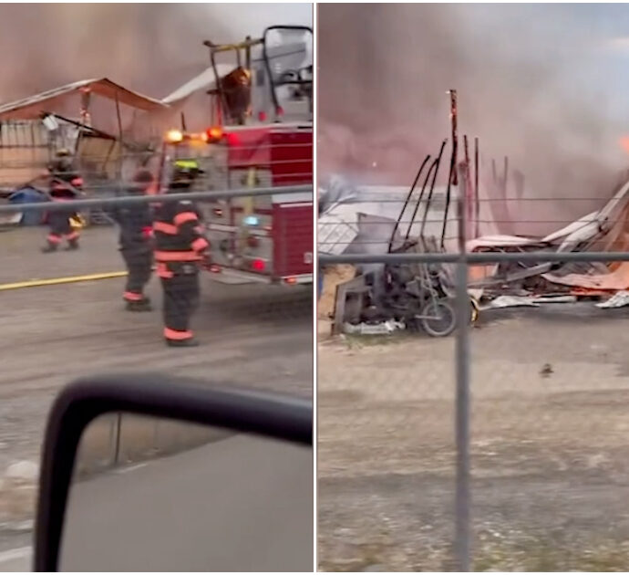 Scoppia un incendio all’ippodromo, 30 cavalli muoiono tra le fiamme. La disperazione dei proprietari: “Li abbiamo sentiti nitrire”