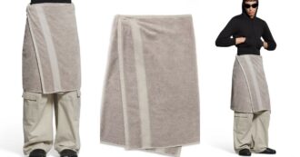 Copertina di La gonna-asciugamano di Balenciaga (da 700 euro) è l’ultima tendenza: ecco la Towel Skirt, dal bagno alla passerella