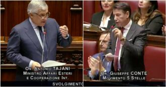 Copertina di Scintille in Aula Conte-Tajani: ‘Governo senza coraggio, Italia fermi fornitura armi a Israele’. ‘Qui nessun codardo, chiediamo pause umanitarie’