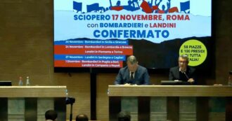 Copertina di Sciopero, la conferenza stampa dei segretari Cgil e Uil Landini e Bombardieri: segui la diretta
