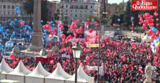 Copertina di Sciopero Cgil e Uil, le immagini dall’alto della piazza di Roma. Landini: “Siamo la maggioranza. Governo manda a sbattere il Paese”