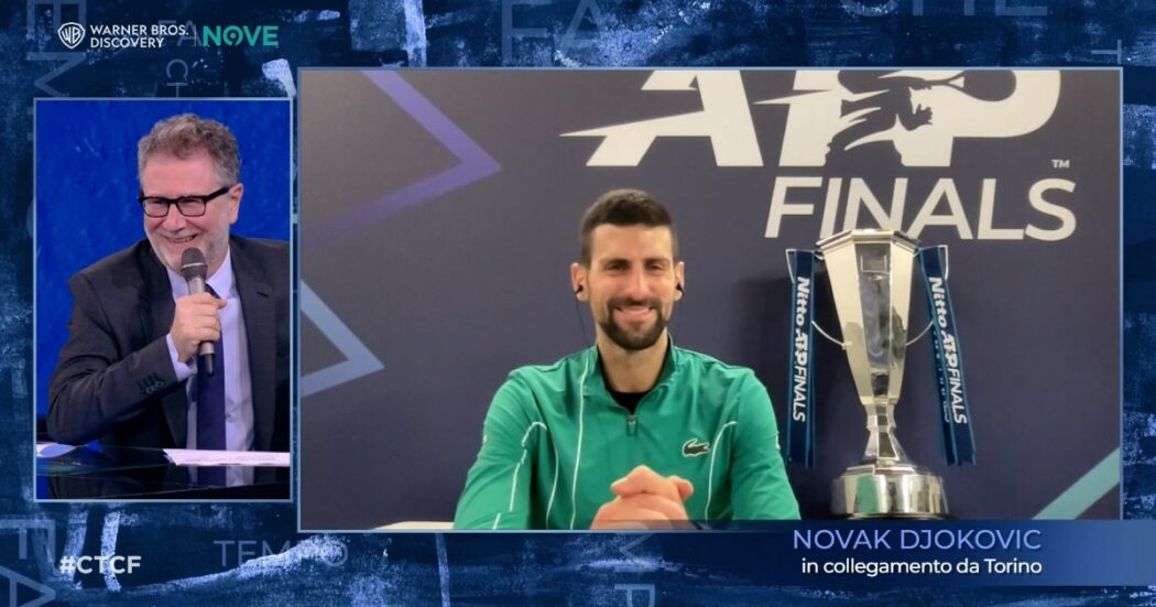 Djokovic a Che tempo che fa: “Sinner? Può vincere il grande Slam. Gli auguro belle cose, ma quando non gioca con me” – Video