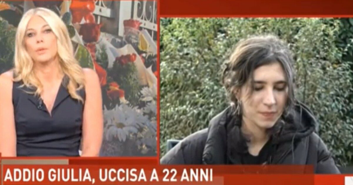 Eleonora Daniele a Elena Cecchettin: “Conoscevo la tua mamma, scusa la voce rotta”. E la sorella di Giulia racconta: “Quando mio padre mi ha detto che non era tornata, avevo capito”