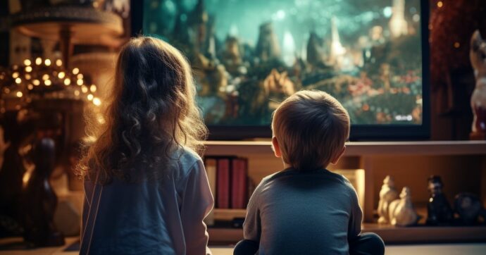 “Mettere i bambini davanti alla tv per ore danneggia la loro capacità di elaborare il mondo che li circonda”: il nuovo studio