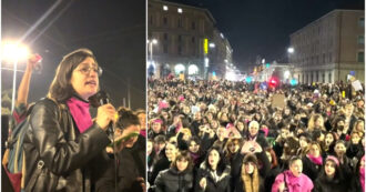 Copertina di Migliaia di persone in piazza a Bologna per Cecchettin: “Meloni vuole proteggerci? Ha tagliato il 70% dei fondi sulla violenza di genere”