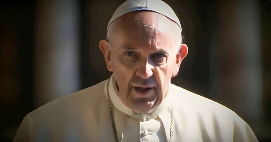 Un papa in versione fake protagonista di “Omel I.A.”, cortometraggio creato con l’intelligenza artificiale: “Sbalorditivo, ma senz’anima”