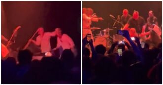 Copertina di Scoppia la rissa durante il concerto tra i componenti dei Brian Jonestown Massacre: annullato il tour – VIDEO