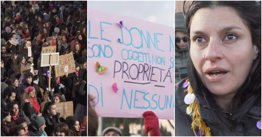 Una marea di persone a Roma contro la violenza sulle donne, le voci dal corteo: “Giulia Cecchettin ha segnato una cesura col passato”
