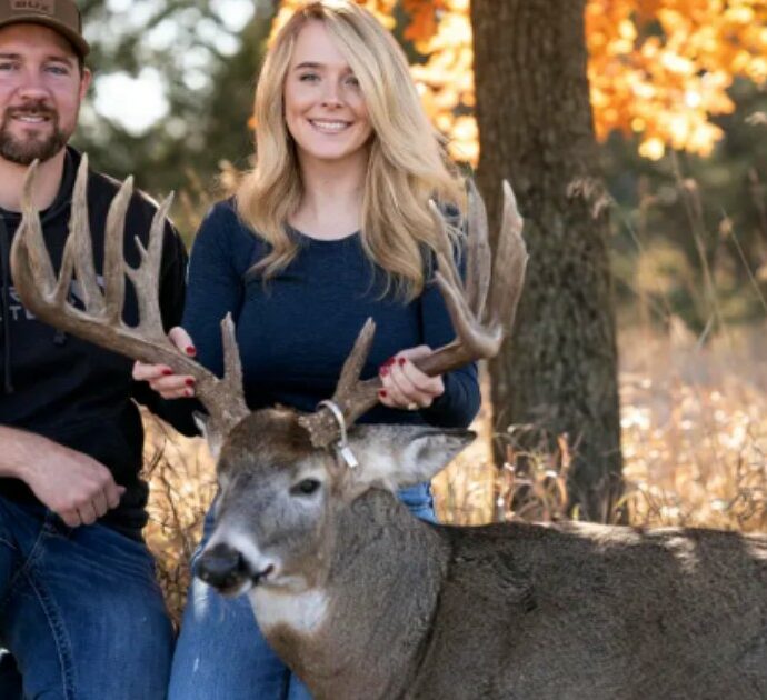 Lei uccide un cervo, lui le chiede di sposarlo e posano accanto alla carcassa: polemiche social