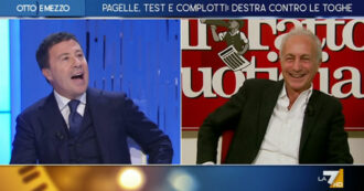 Copertina di Travaglio a La7: “Bocchino difende Crosetto ma nel 2011 sui giudici diceva tutt’altro”. Botta e risposta con l’ex parlamentare finiano