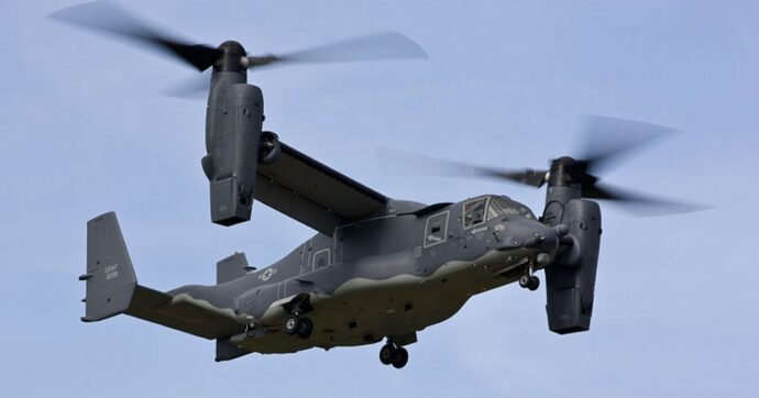 Aereo-elicottero militare Usa con 8 Marines a bordo è precipitato al largo del Giappone